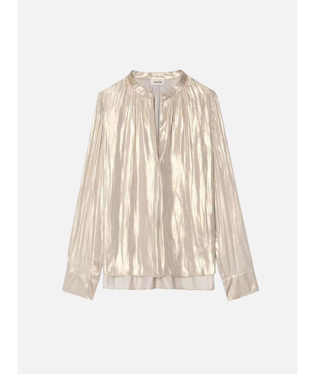 ZADIG & VOLTAIRE Бежевая полиэстеровая блузы, фото 6