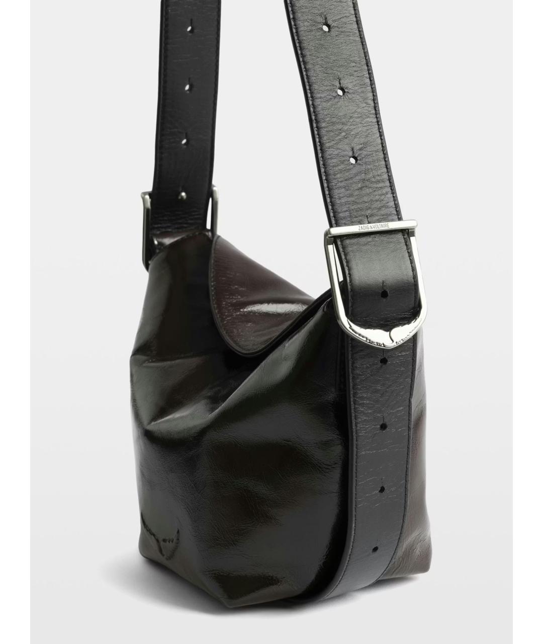ZADIG & VOLTAIRE Бордовая кожаная сумка через плечо, фото 4