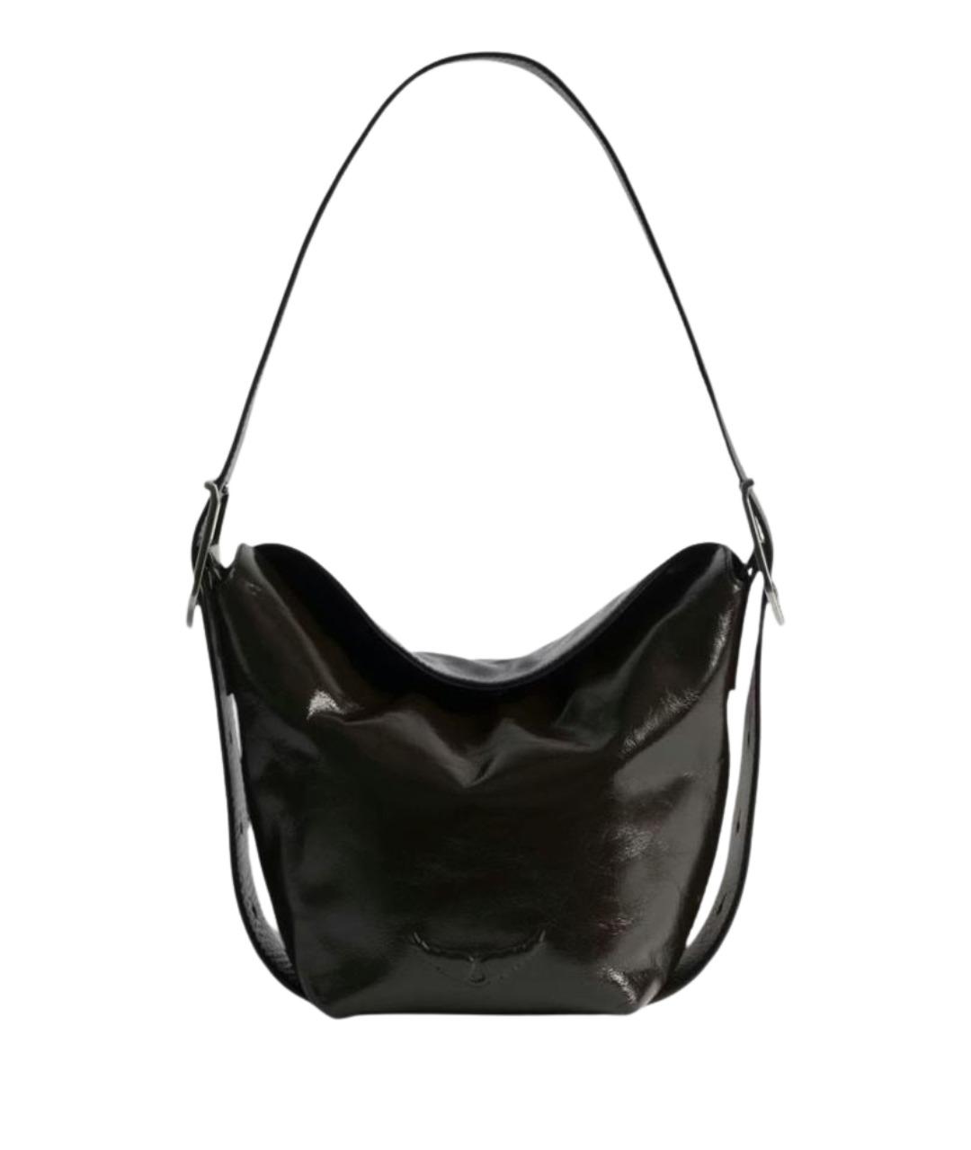 ZADIG & VOLTAIRE Бордовая кожаная сумка через плечо, фото 1