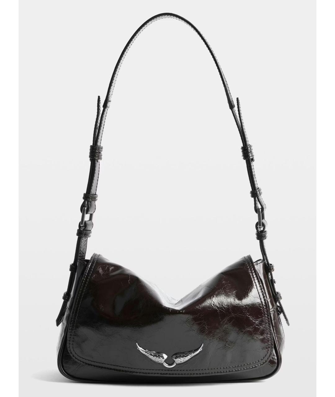 ZADIG & VOLTAIRE Бордовая кожаная сумка через плечо, фото 4