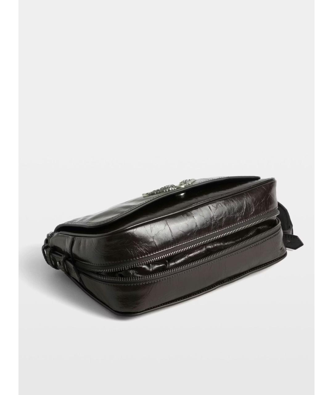 ZADIG & VOLTAIRE Бордовая кожаная сумка через плечо, фото 7