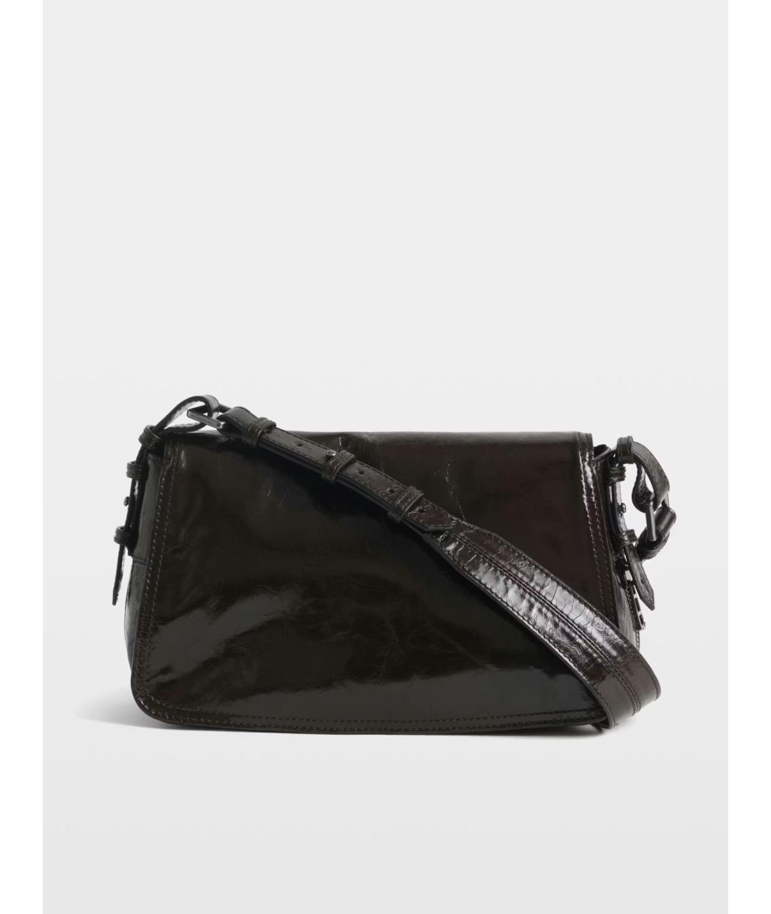 ZADIG & VOLTAIRE Бордовая кожаная сумка через плечо, фото 5