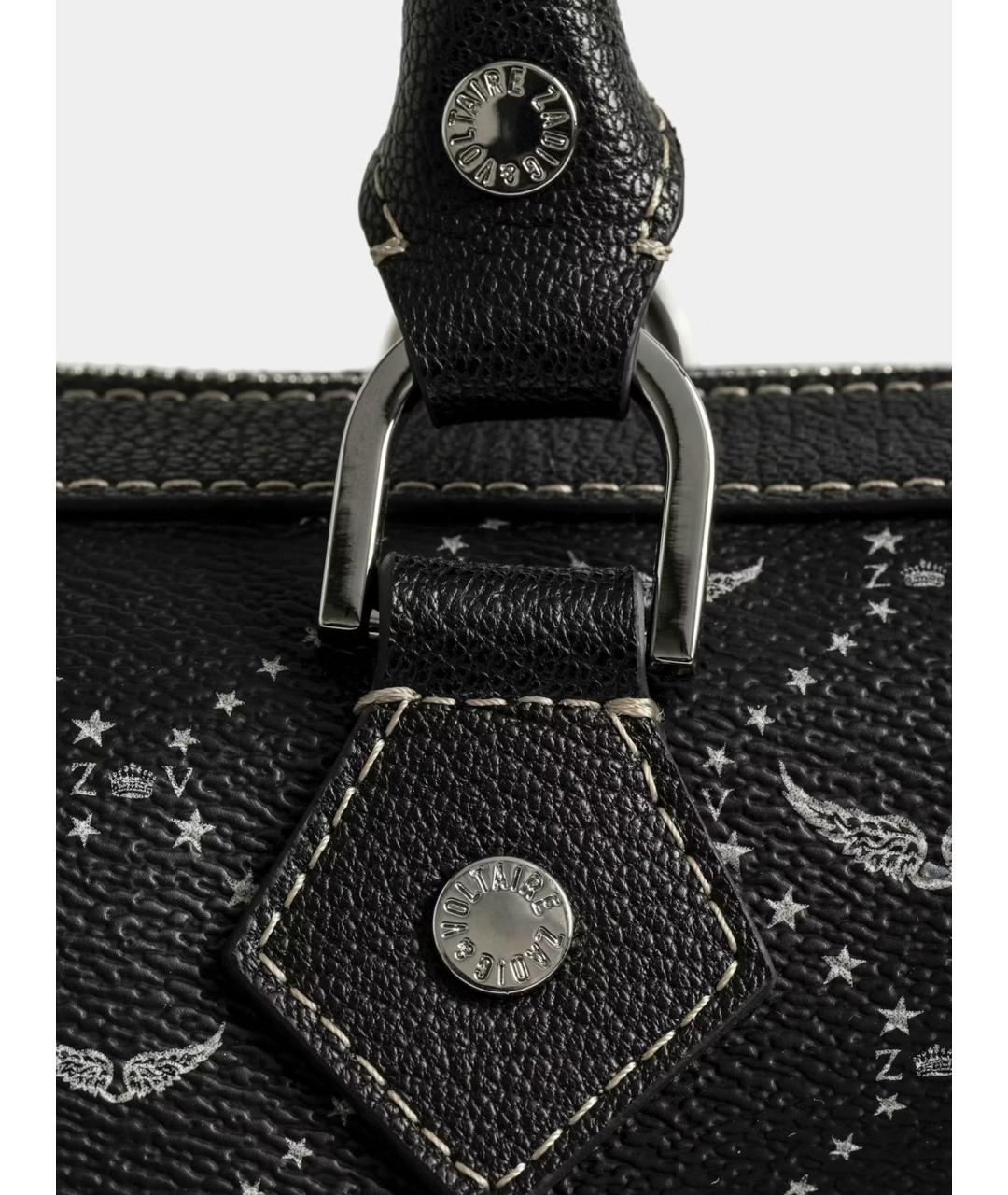 ZADIG & VOLTAIRE Черная сумка тоут из искусственной кожи, фото 6