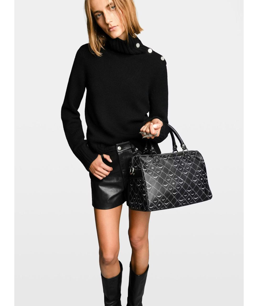 ZADIG & VOLTAIRE Черная сумка тоут из искусственной кожи, фото 3