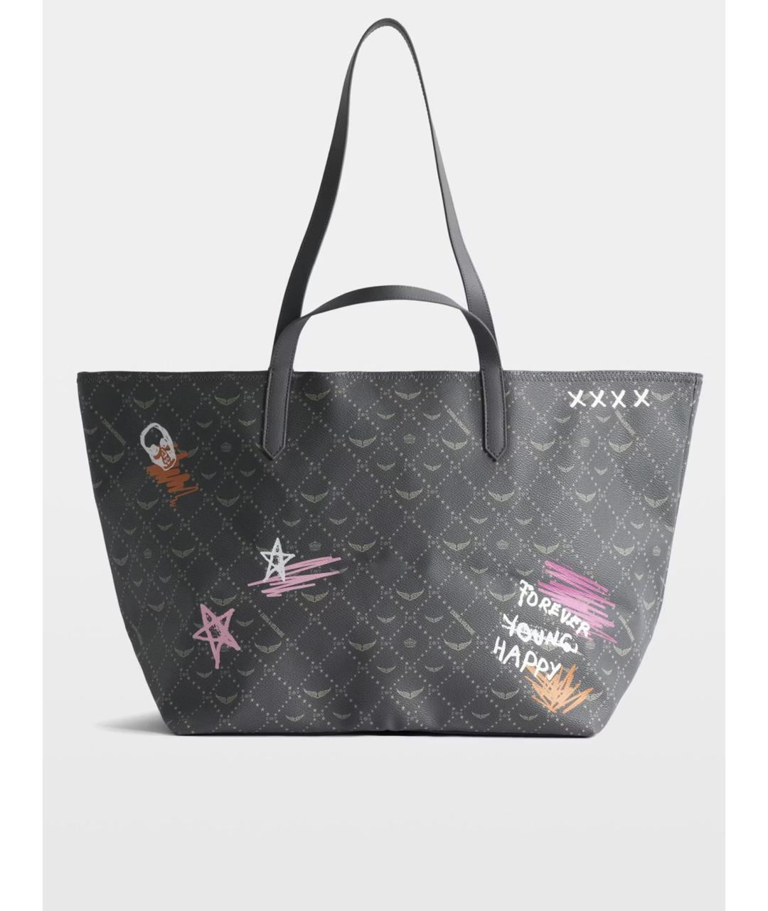 ZADIG & VOLTAIRE Зеленая сумка тоут из искусственной кожи, фото 3