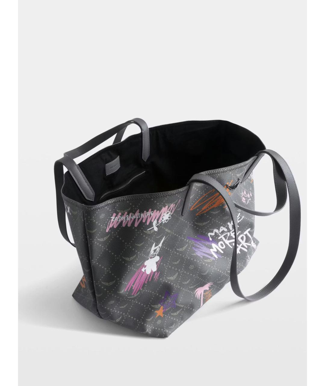 ZADIG & VOLTAIRE Зеленая сумка тоут из искусственной кожи, фото 5