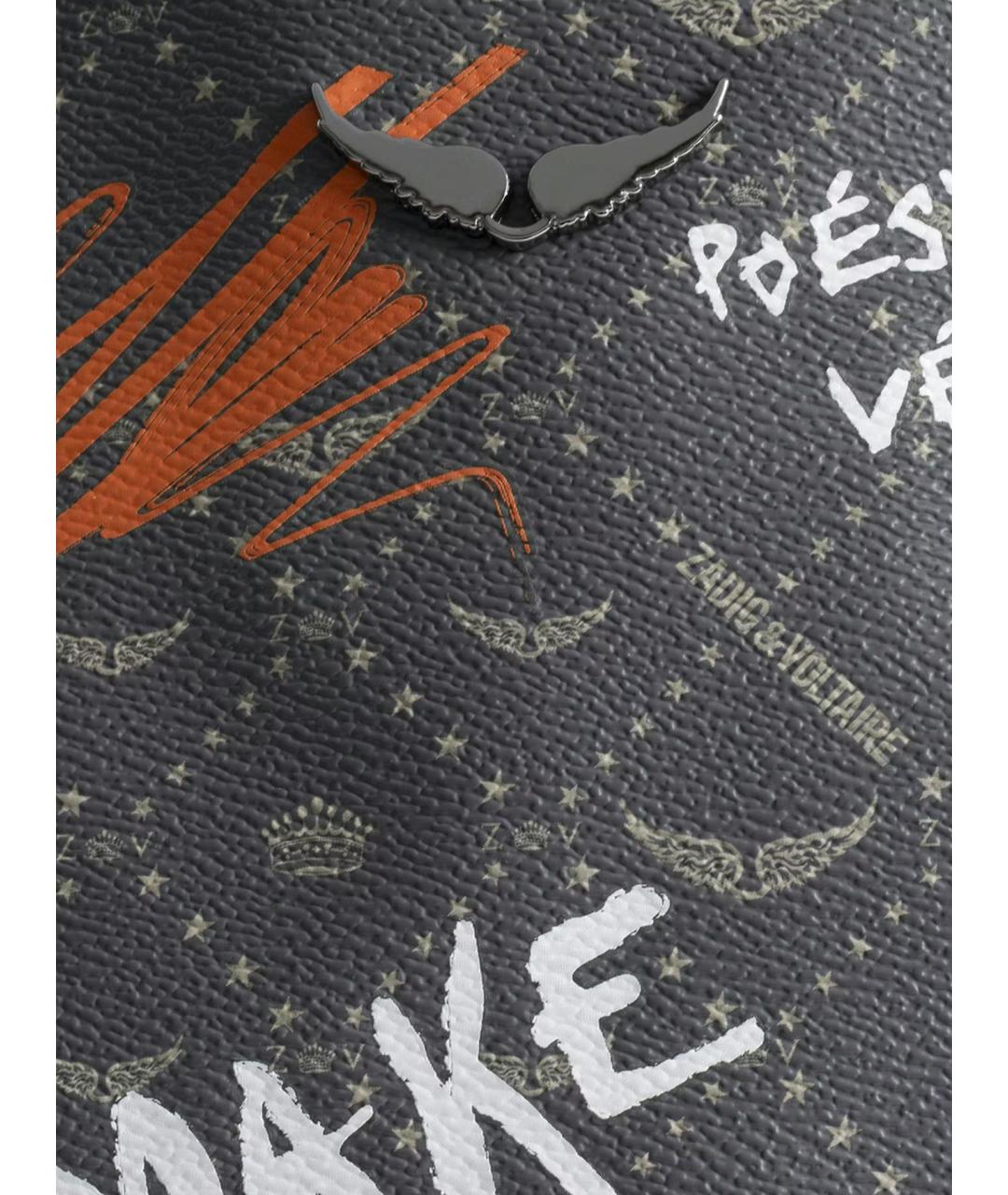 ZADIG & VOLTAIRE Зеленая сумка тоут из искусственной кожи, фото 7