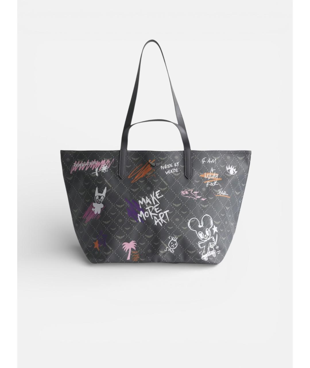 ZADIG & VOLTAIRE Зеленая сумка тоут из искусственной кожи, фото 8