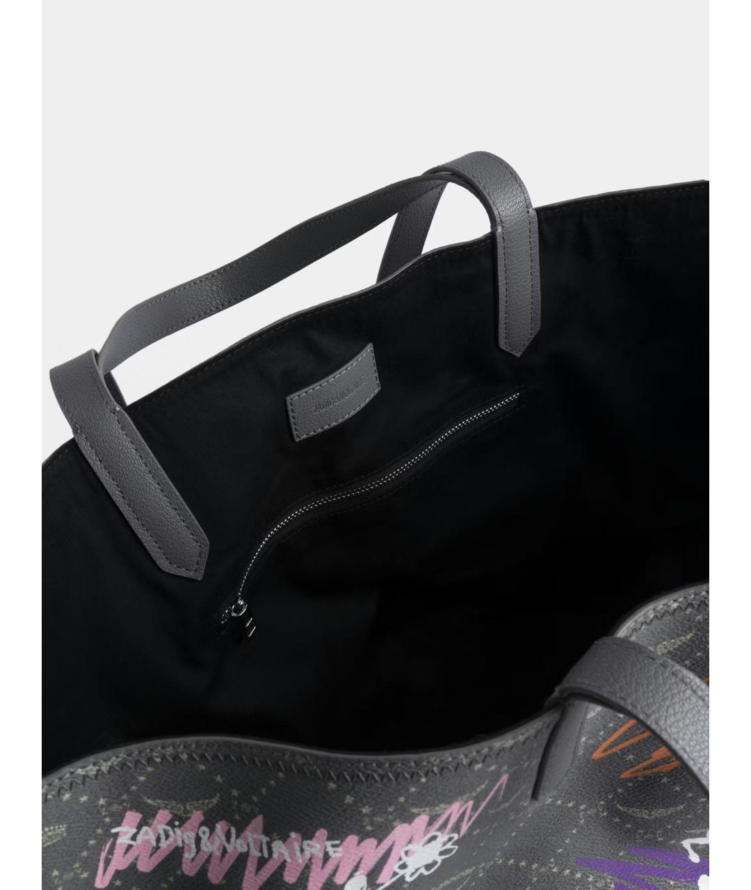 ZADIG & VOLTAIRE Зеленая сумка тоут из искусственной кожи, фото 6