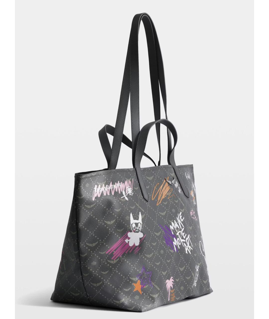 ZADIG & VOLTAIRE Зеленая сумка тоут из искусственной кожи, фото 4