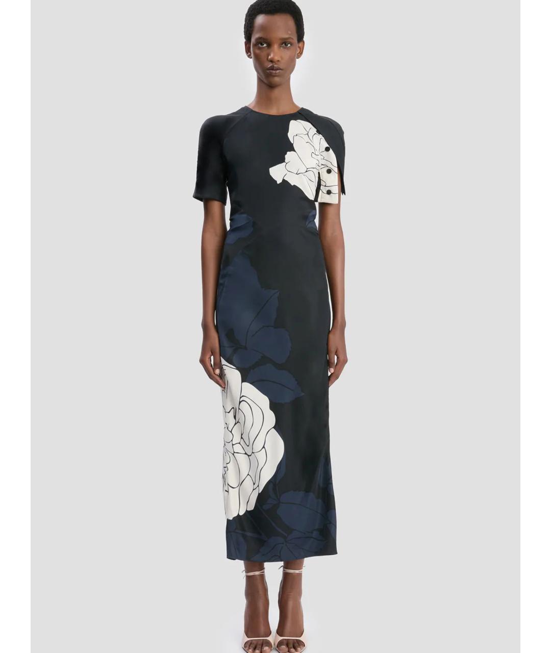 VICTORIA BECKHAM Мульти вискозное платье, фото 2