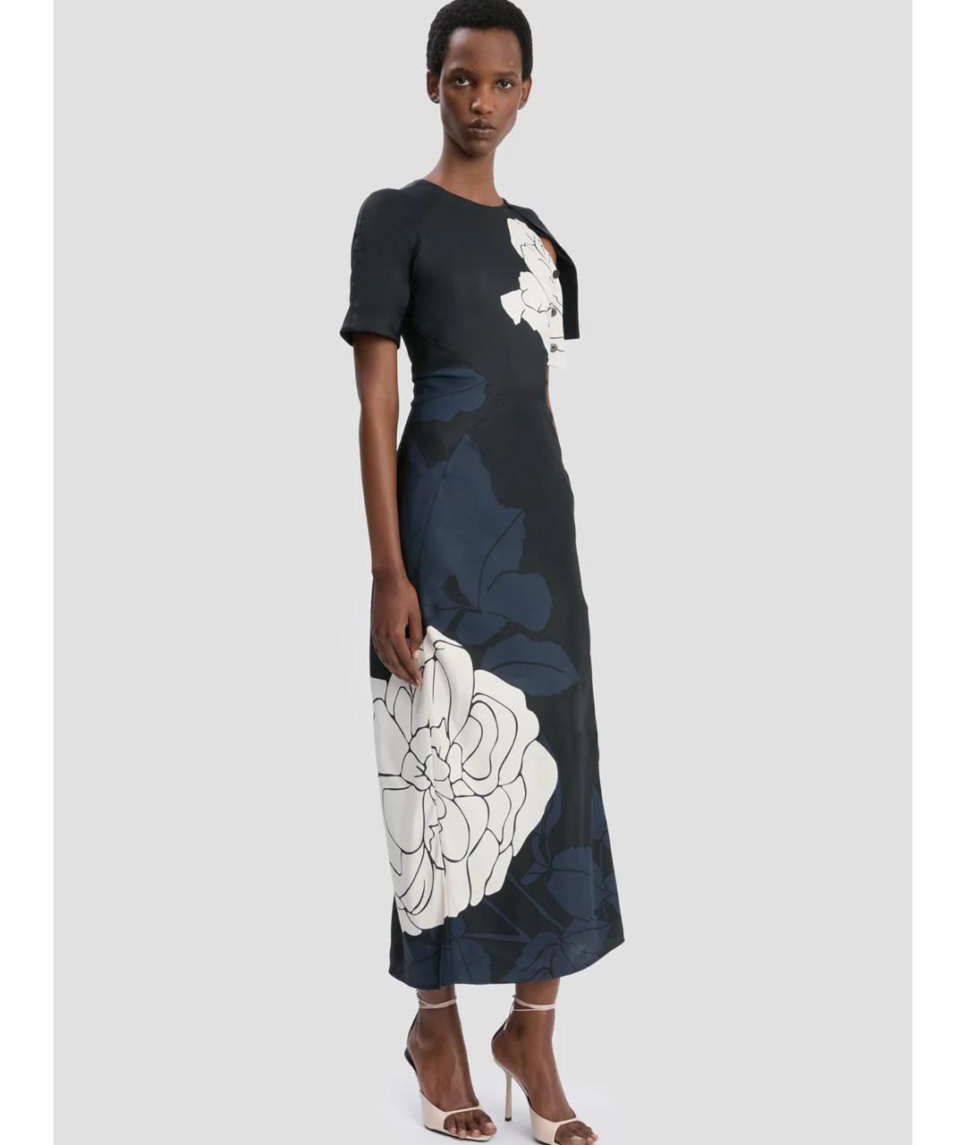 VICTORIA BECKHAM Мульти вискозное платье, фото 3