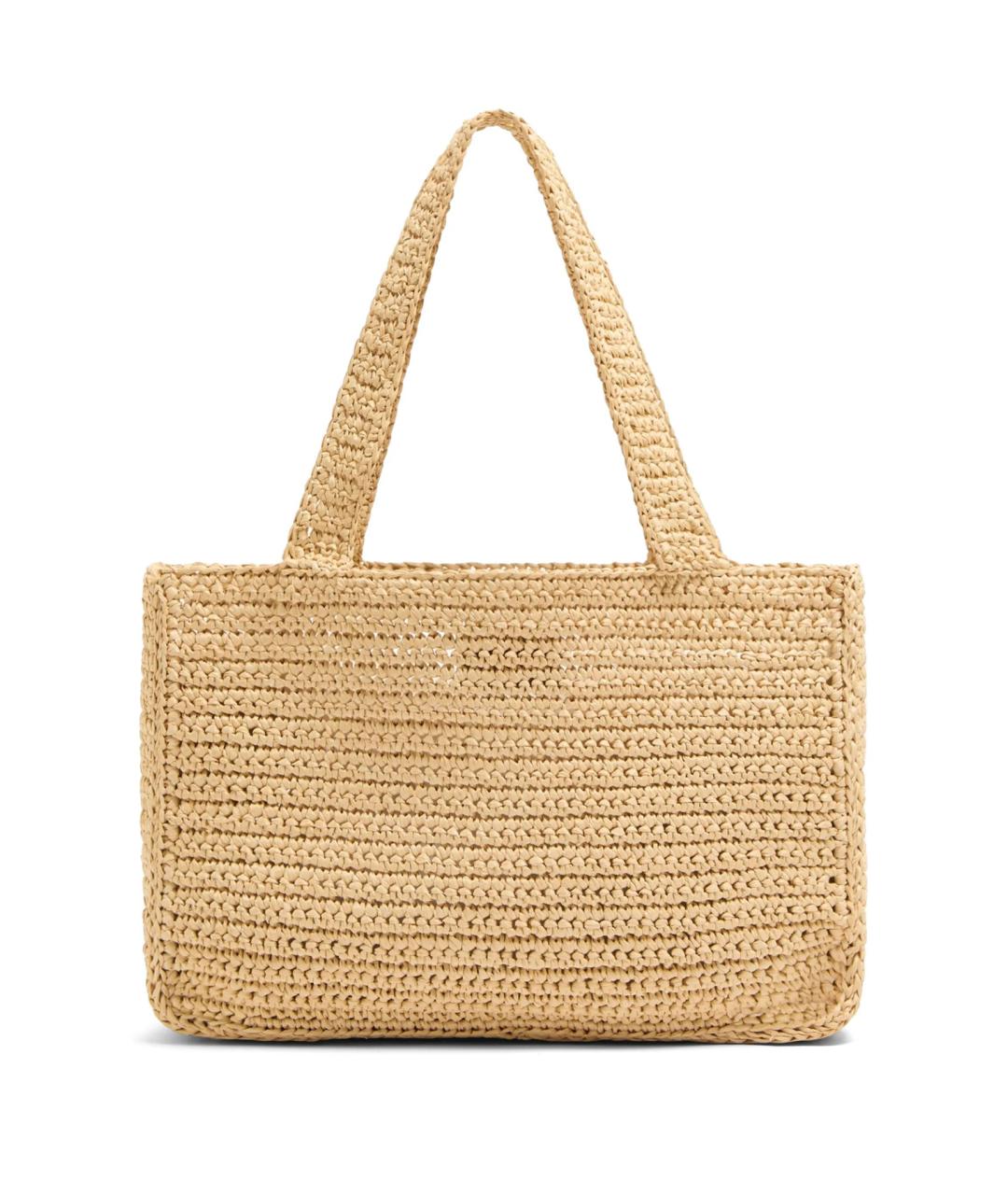 VALENTINO Бежевая пелетеная сумка тоут, фото 2