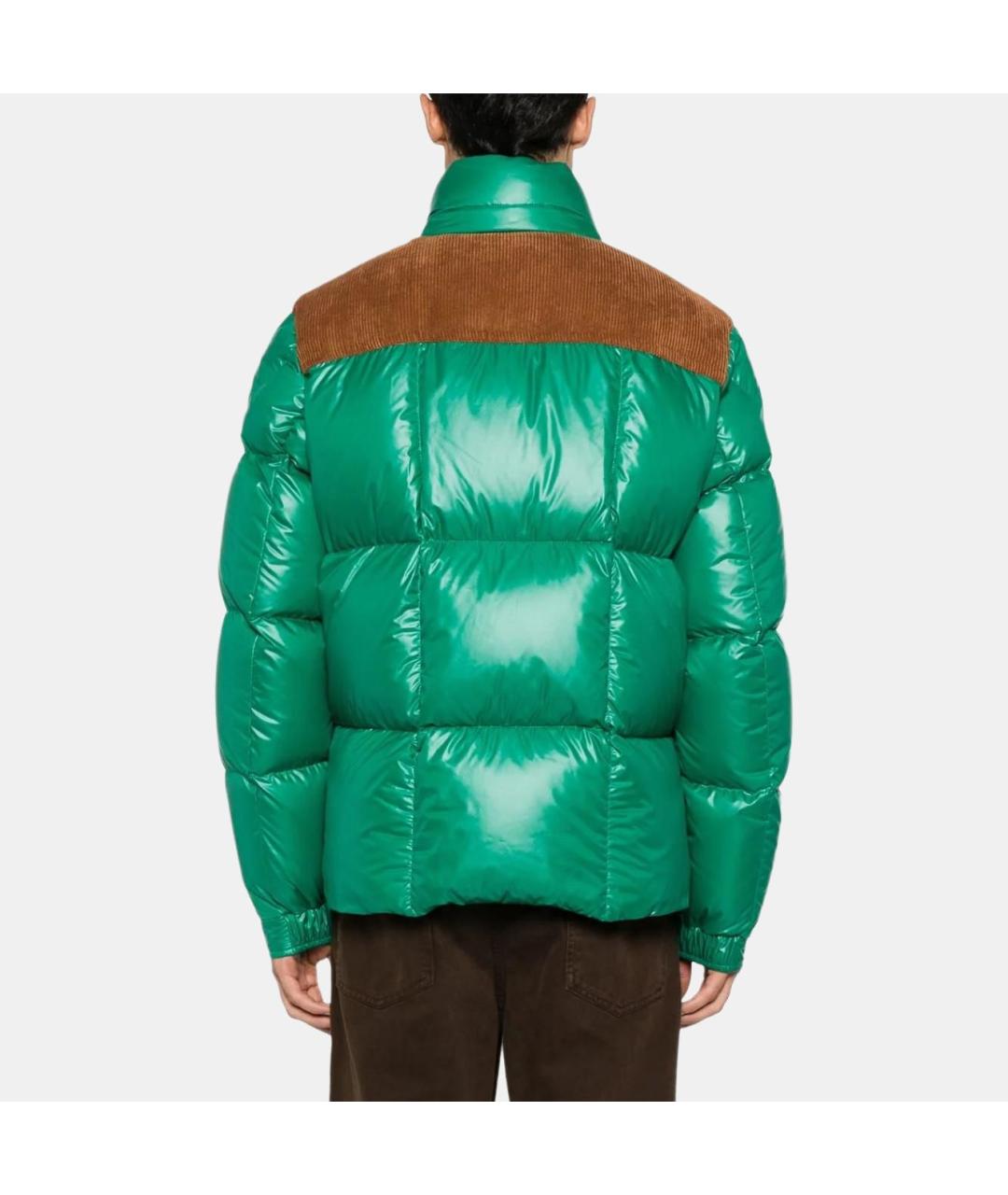 MONCLER Зеленый пуховик, фото 4