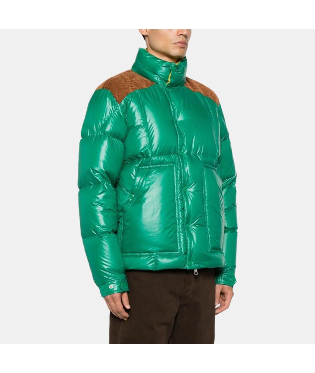 MONCLER Зеленый пуховик, фото 2