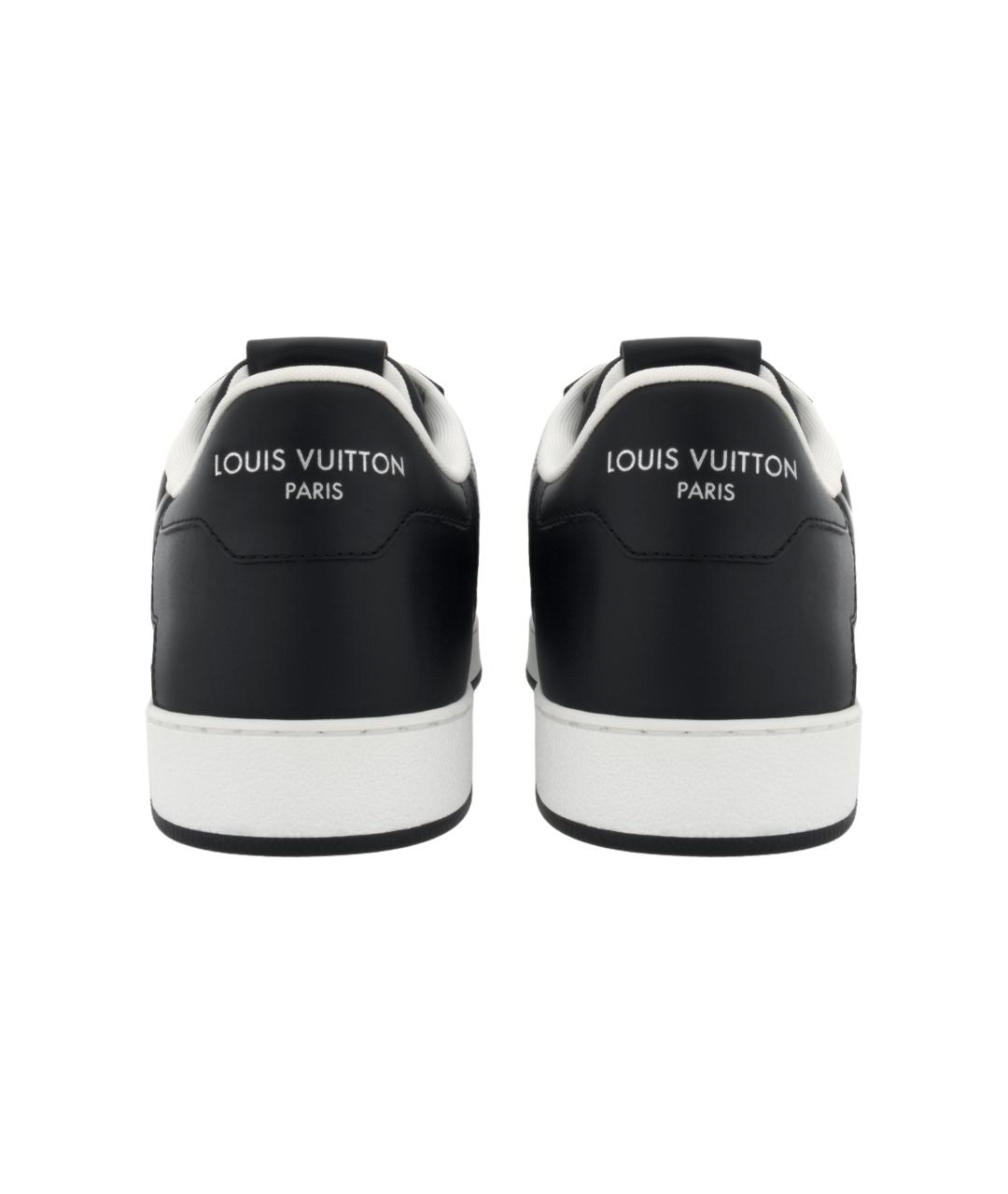 LOUIS VUITTON Черные кожаные низкие кроссовки / кеды, фото 5