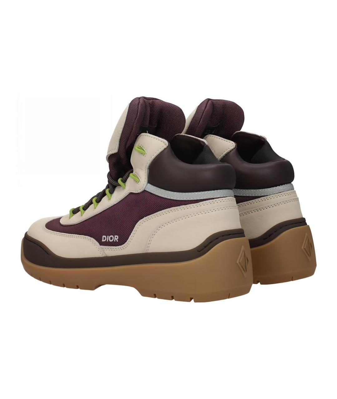 CHRISTIAN DIOR Бежевые замшевые высокие ботинки, фото 4