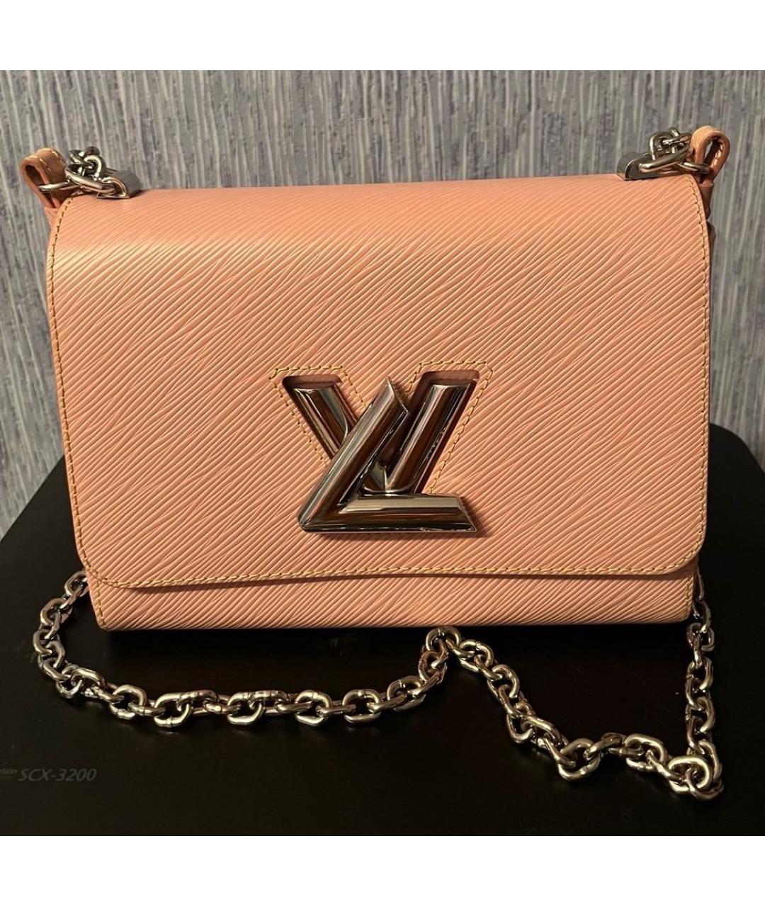 LOUIS VUITTON Розовая кожаная сумка через плечо, фото 6