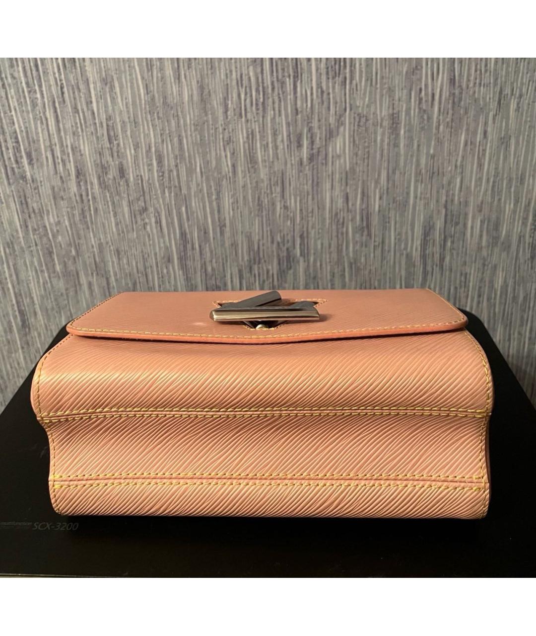 LOUIS VUITTON Розовая кожаная сумка через плечо, фото 3