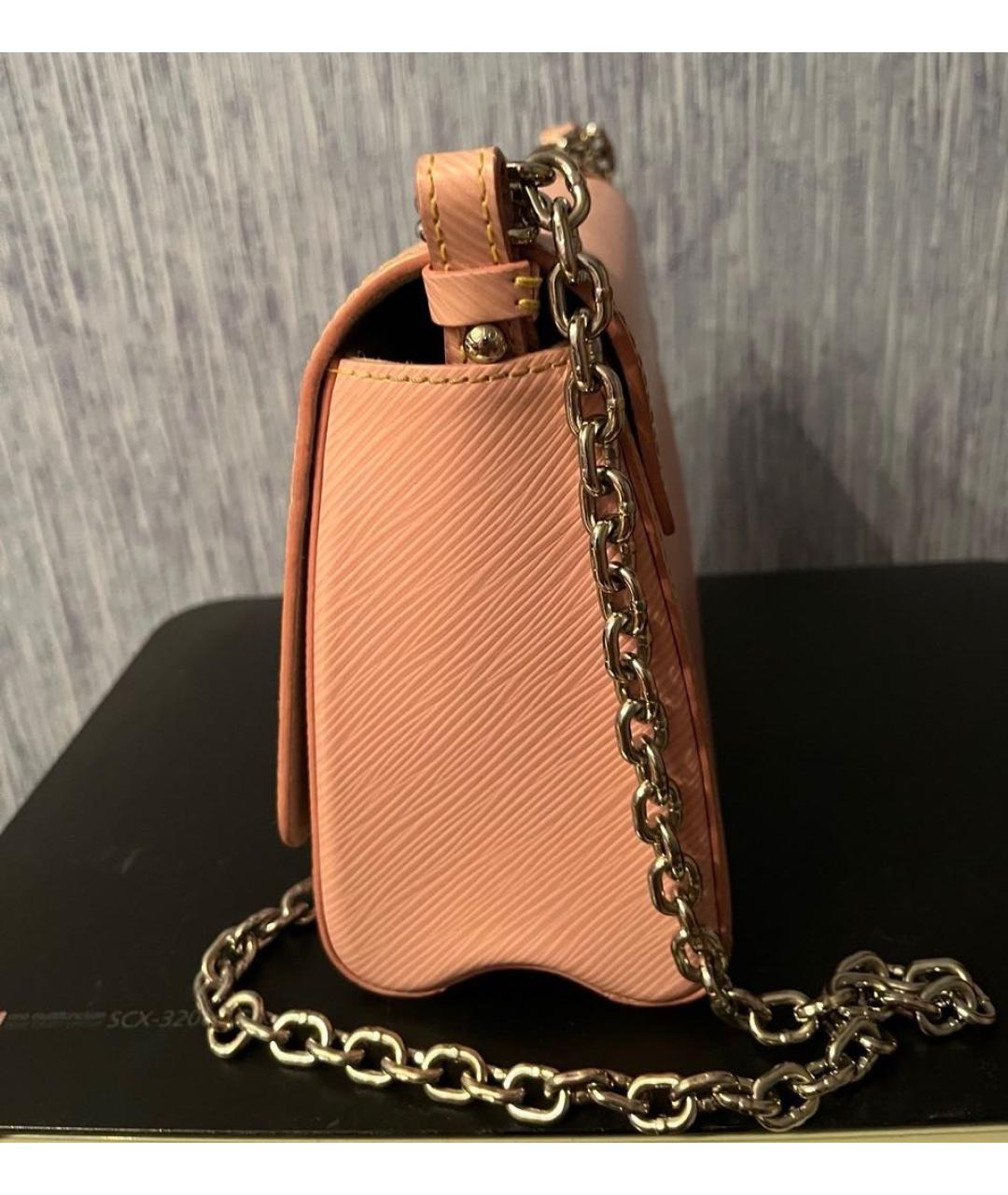 LOUIS VUITTON Розовая кожаная сумка через плечо, фото 2