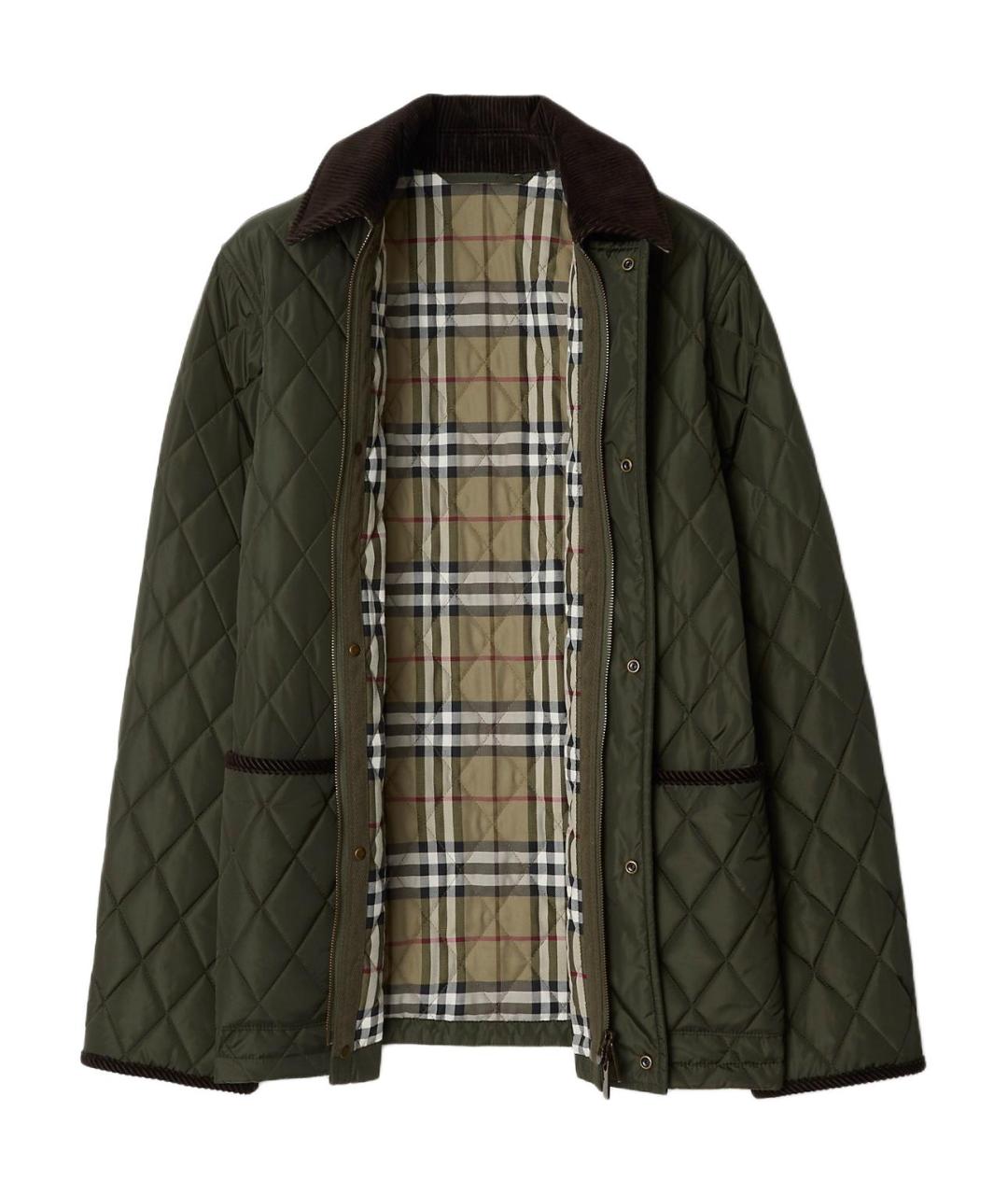 BURBERRY Зеленая куртка, фото 2