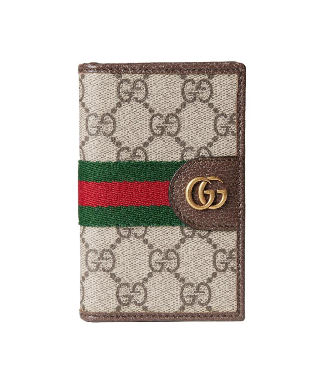 GUCCI Коричневый кардхолдер, фото 1