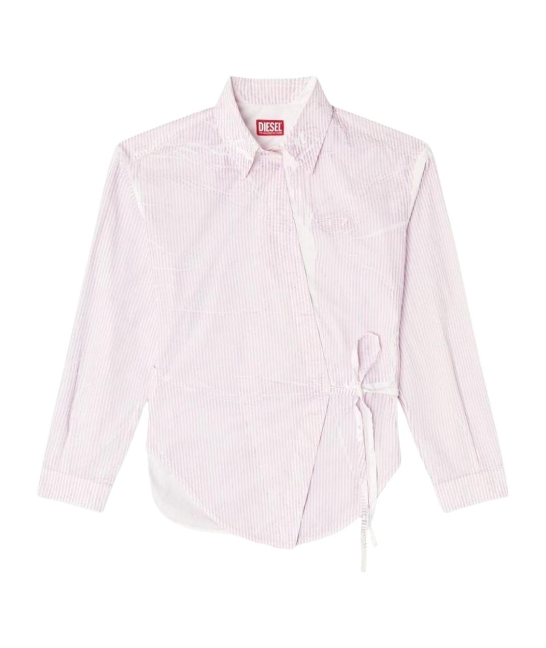 DIESEL Розовая хлопковая рубашка, фото 1