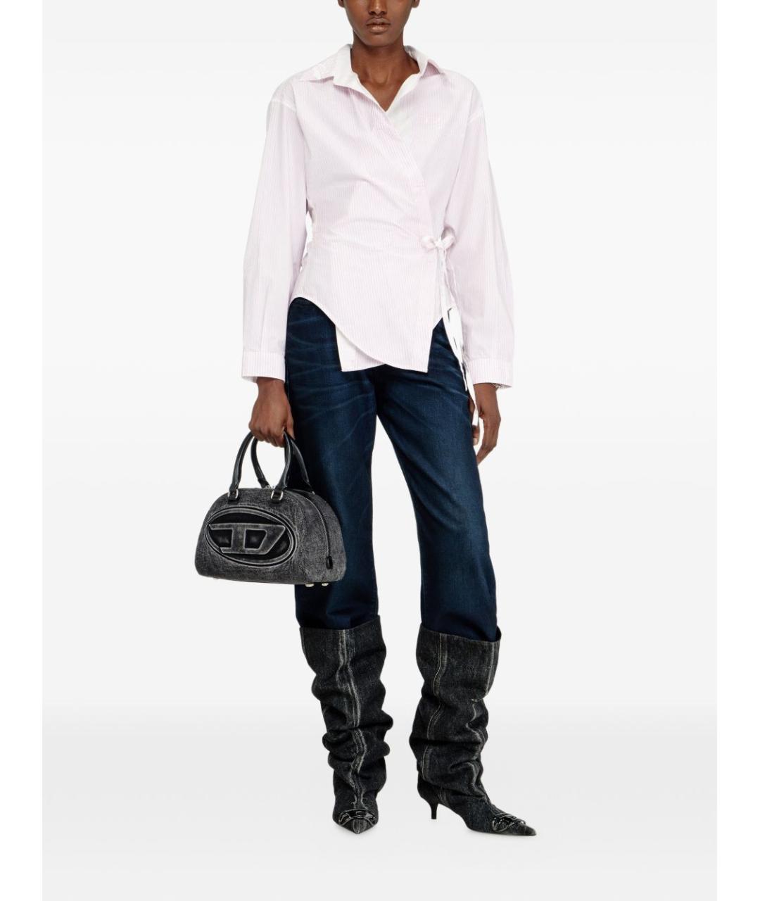 DIESEL Розовая хлопковая рубашка, фото 3