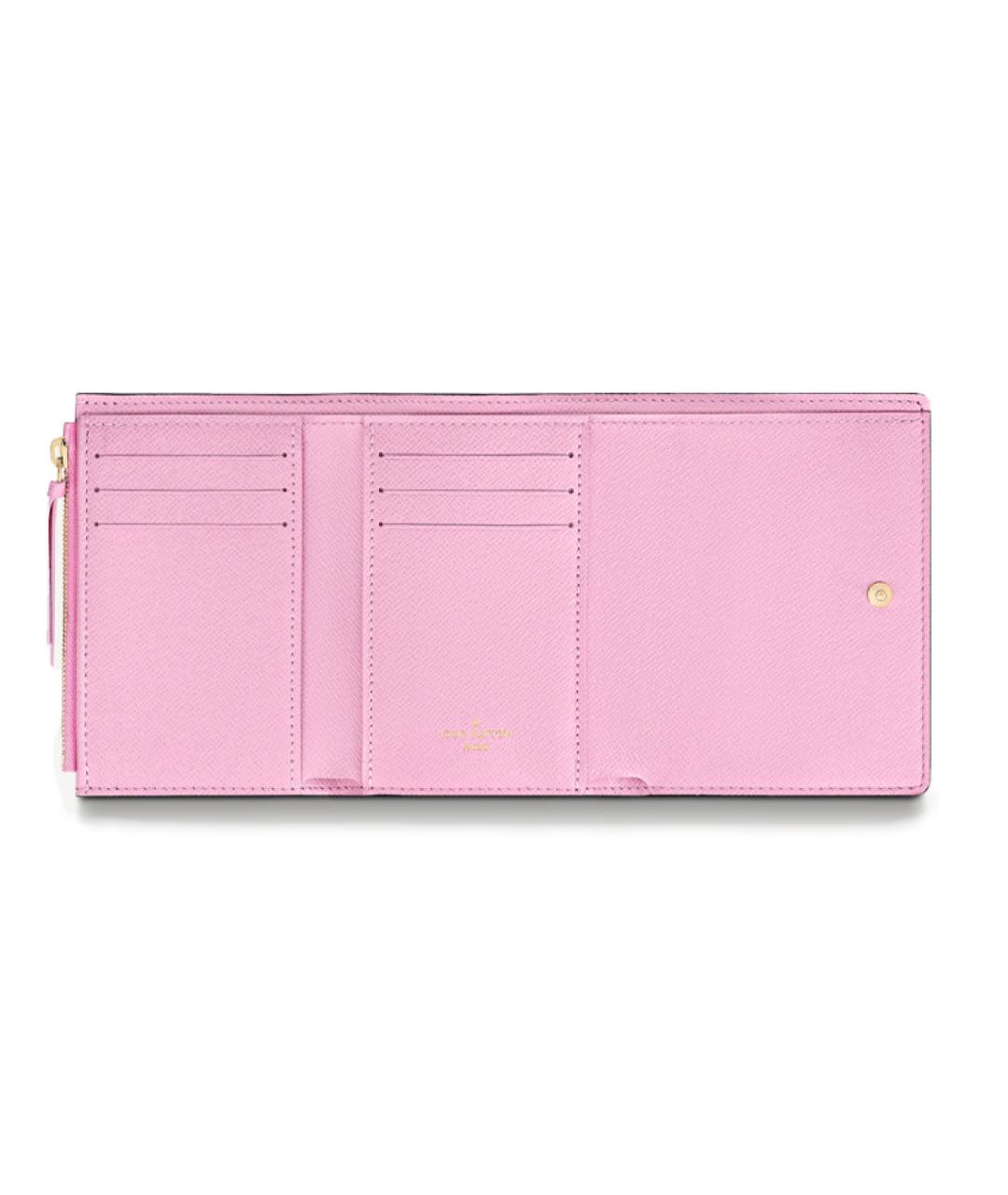 LOUIS VUITTON Розовый кошелек, фото 3