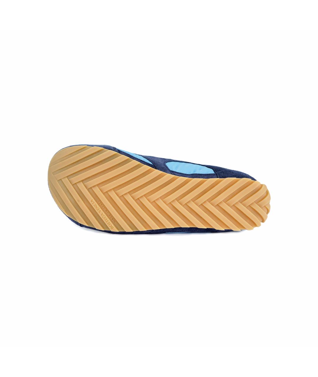 BOTTEGA VENETA Синие замшевые низкие кроссовки / кеды, фото 5