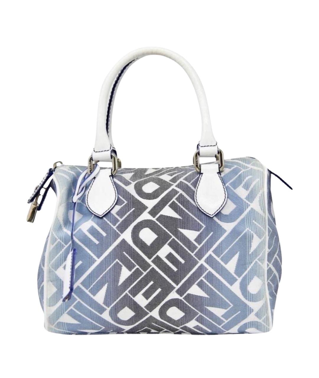 FENDI Голубая сумка с короткими ручками, фото 1