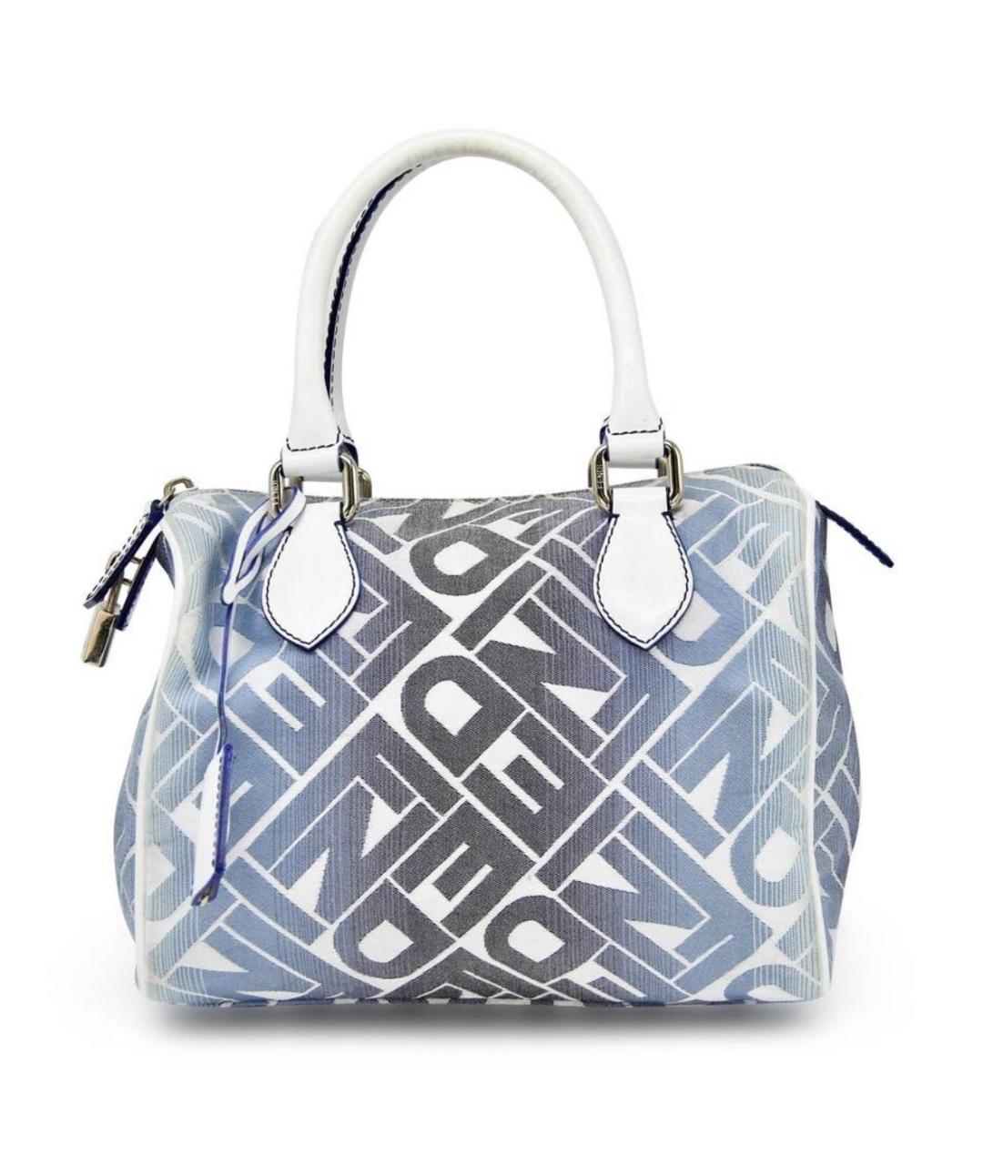 FENDI Голубая сумка с короткими ручками, фото 8