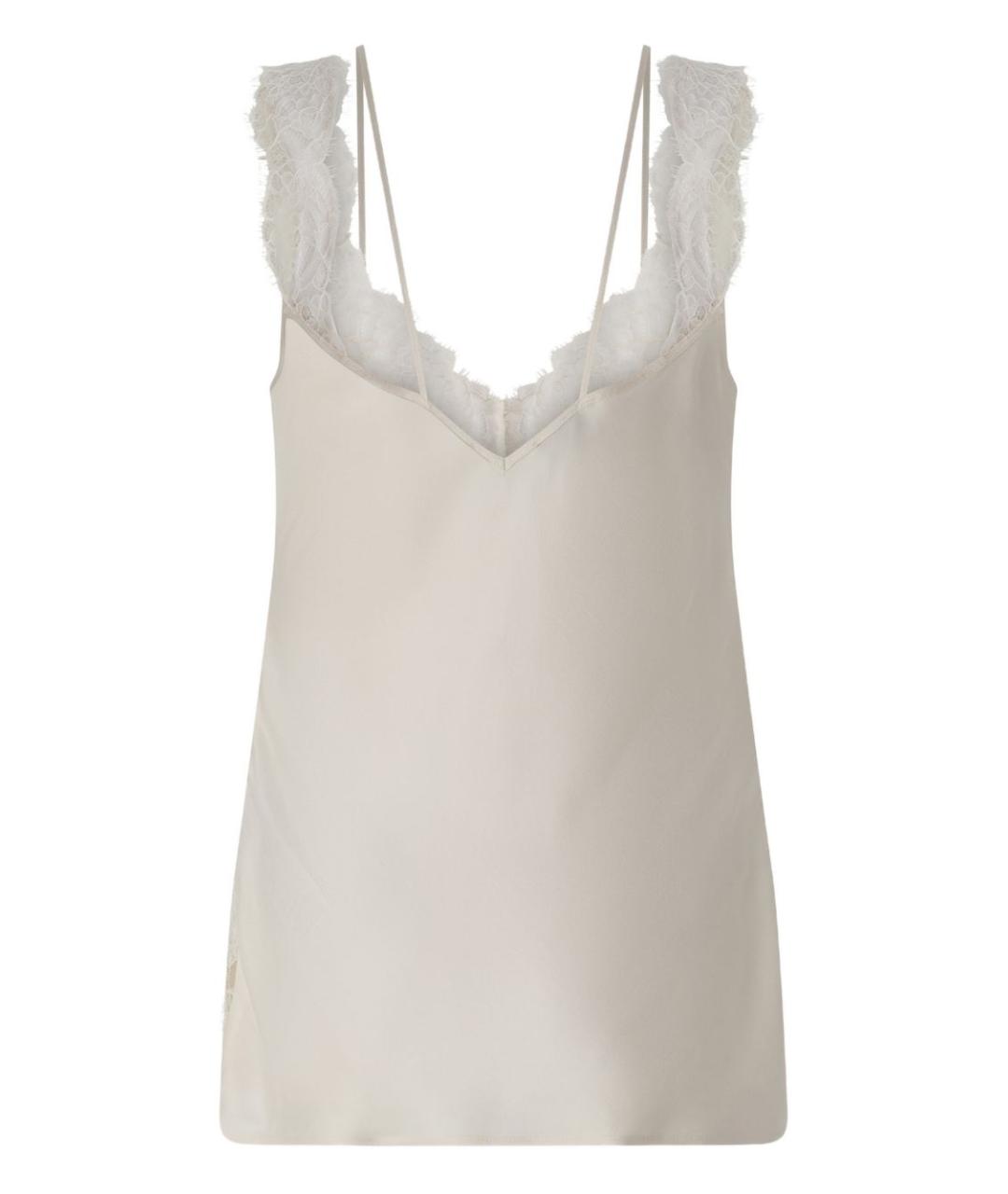 PINKO Бежевая вискозная майка, фото 2