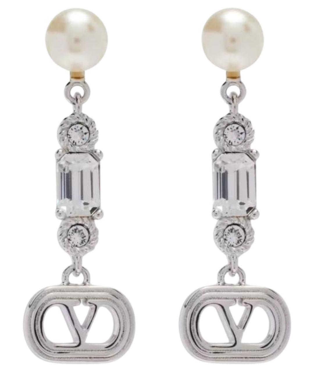 VALENTINO Серебряные металлические серьги, фото 1