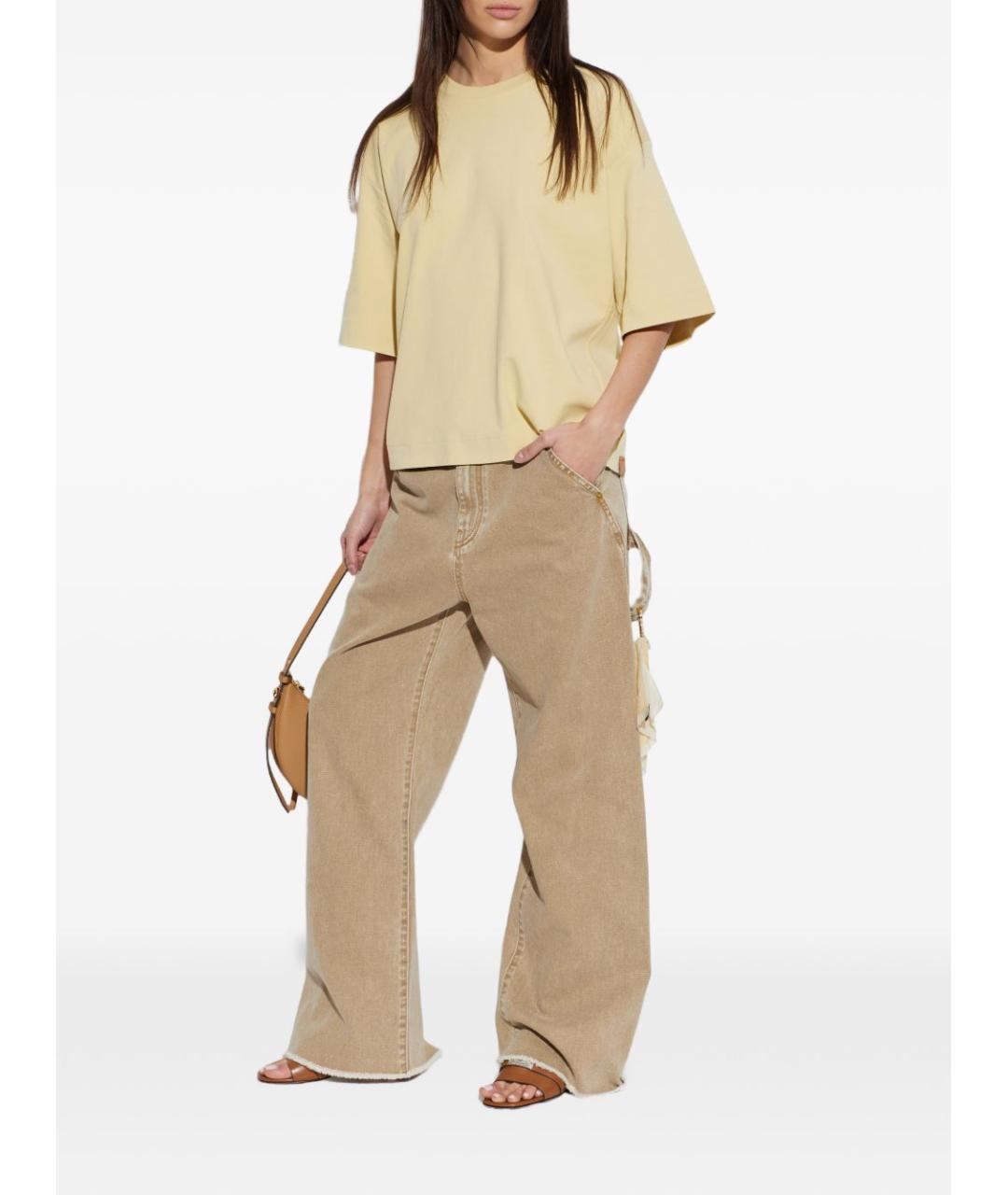 TORY BURCH Бежевые кожаные сандалии, фото 2