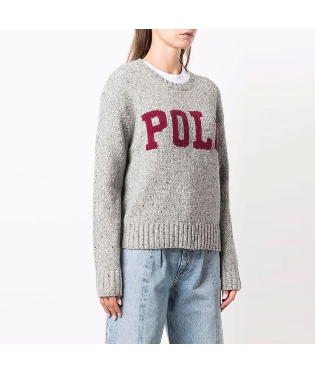 POLO RALPH LAUREN Серый джемпер / свитер, фото 4