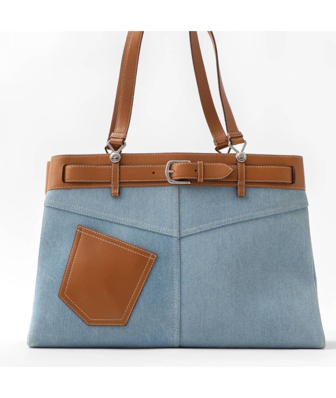 CHRISTIAN DIOR Мульти деним сумка тоут, фото 2