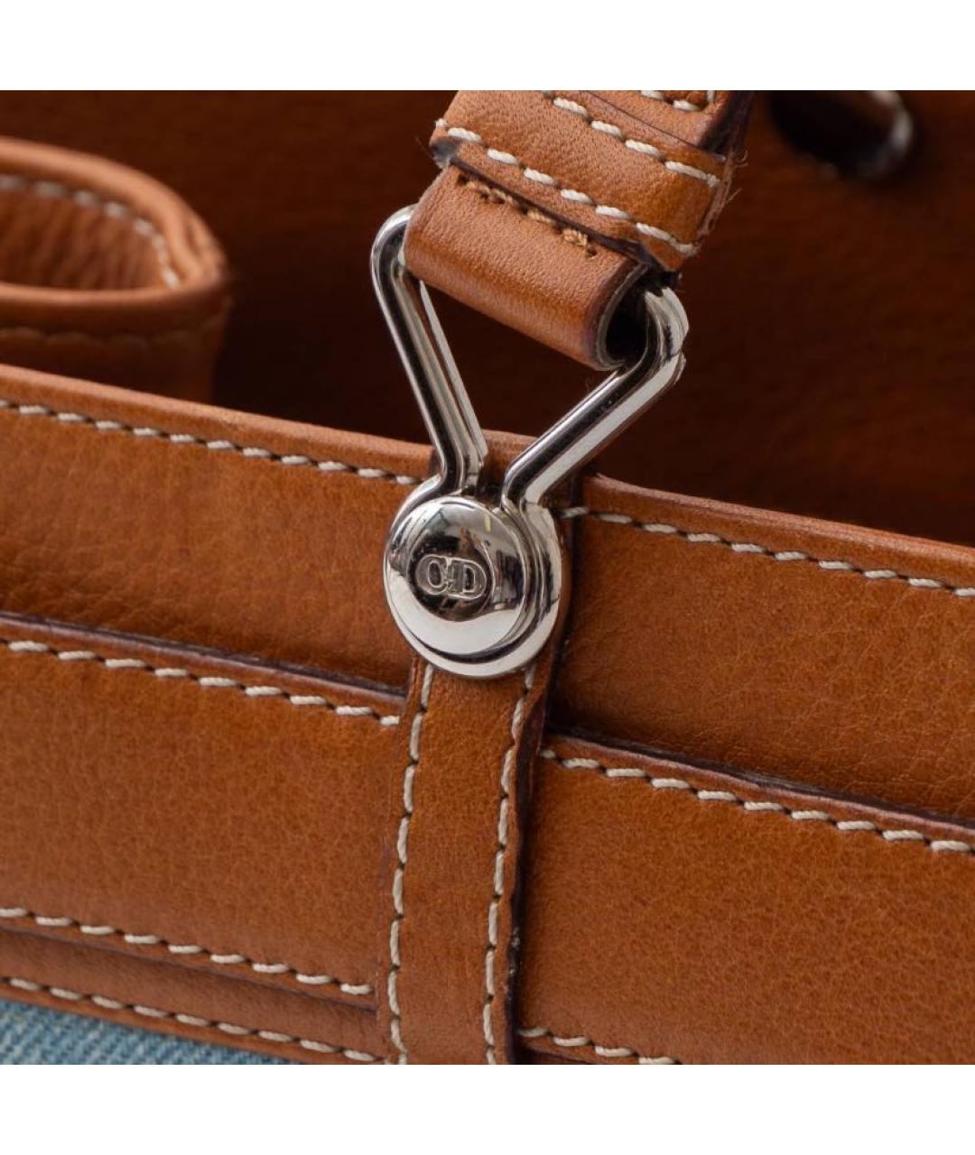 CHRISTIAN DIOR Мульти деним сумка тоут, фото 5