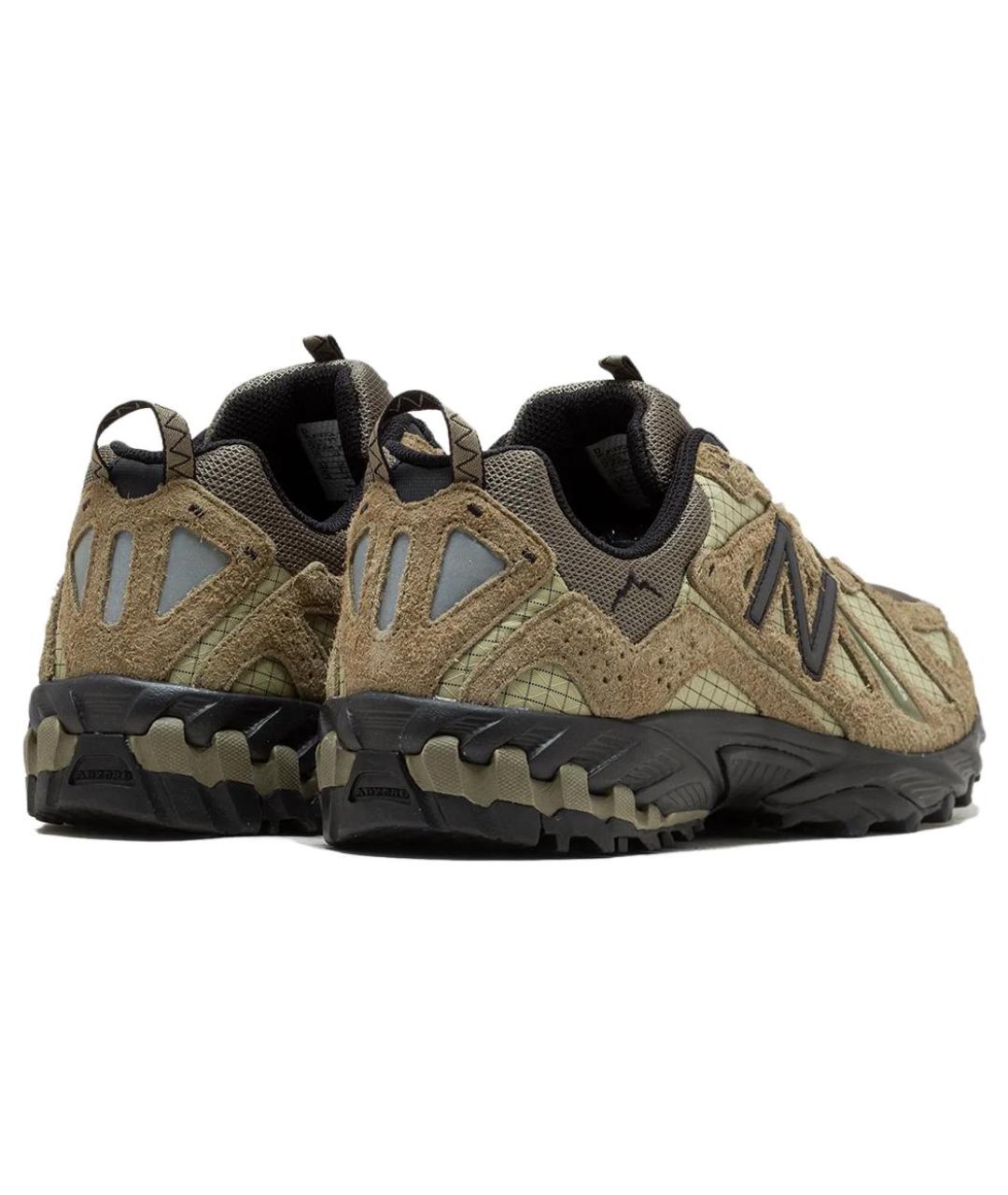 NEW BALANCE Зеленые замшевые кроссовки, фото 4