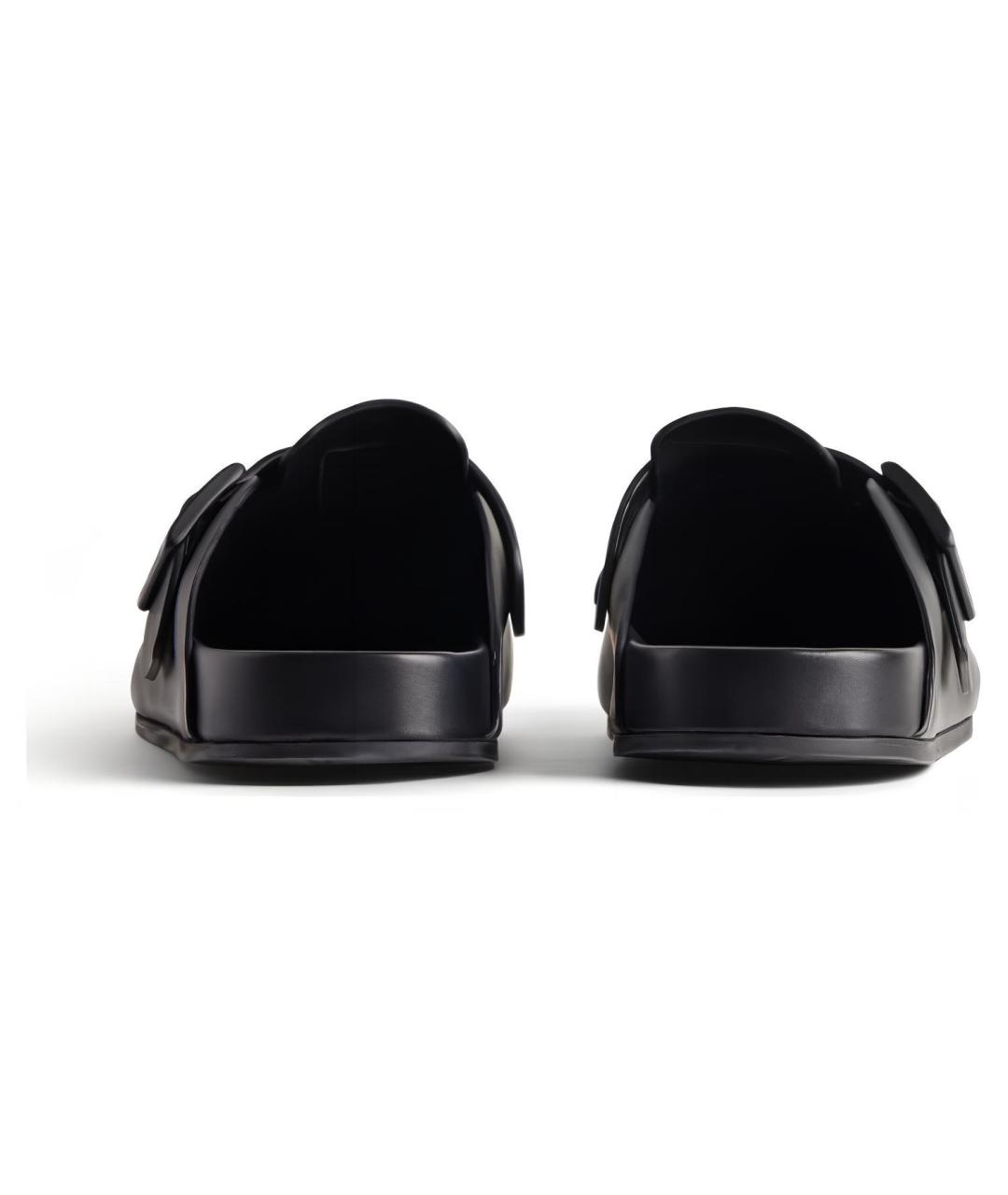 BALENCIAGA Черные кожаные мюли, фото 5