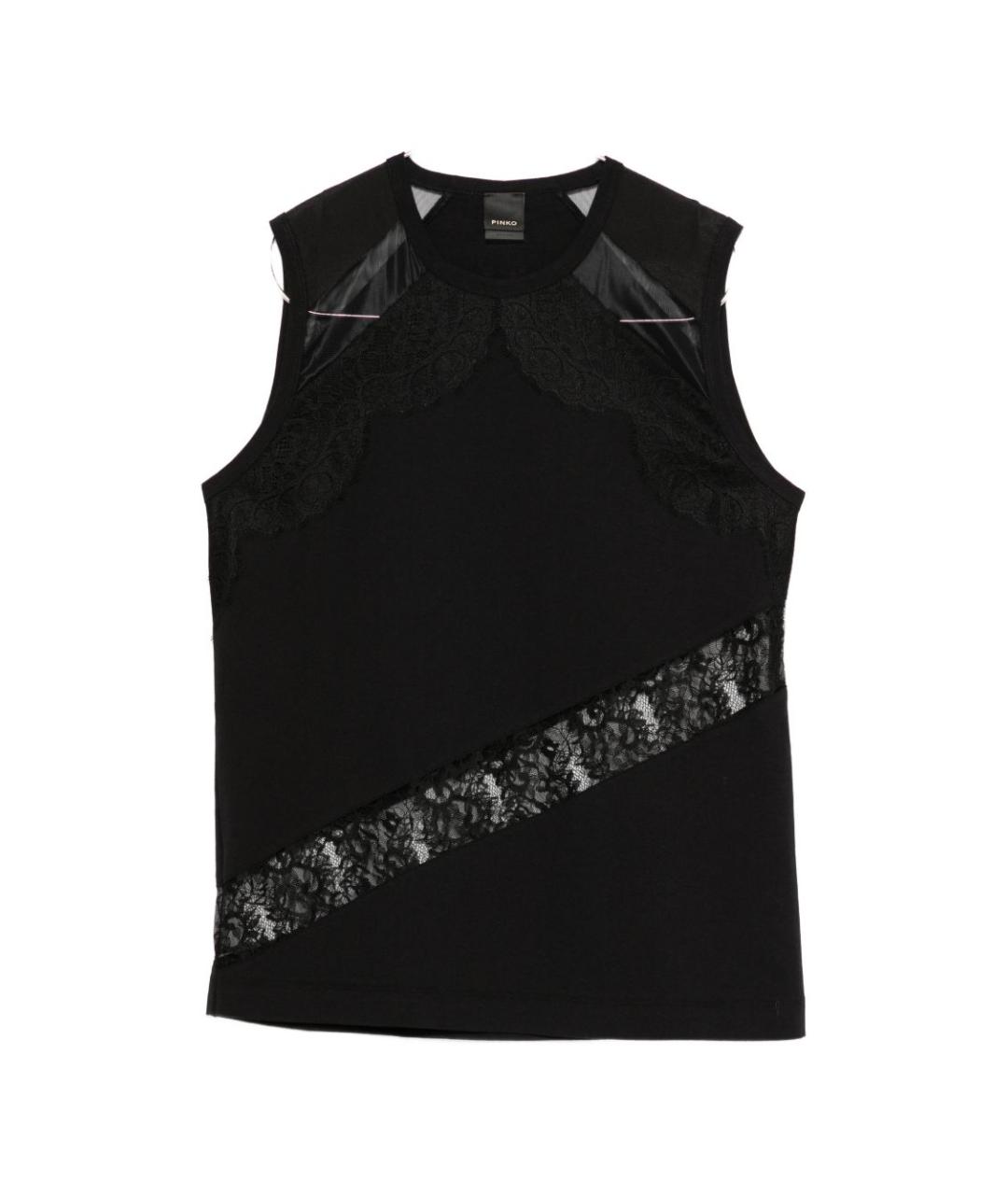 PINKO Черная майка, фото 1