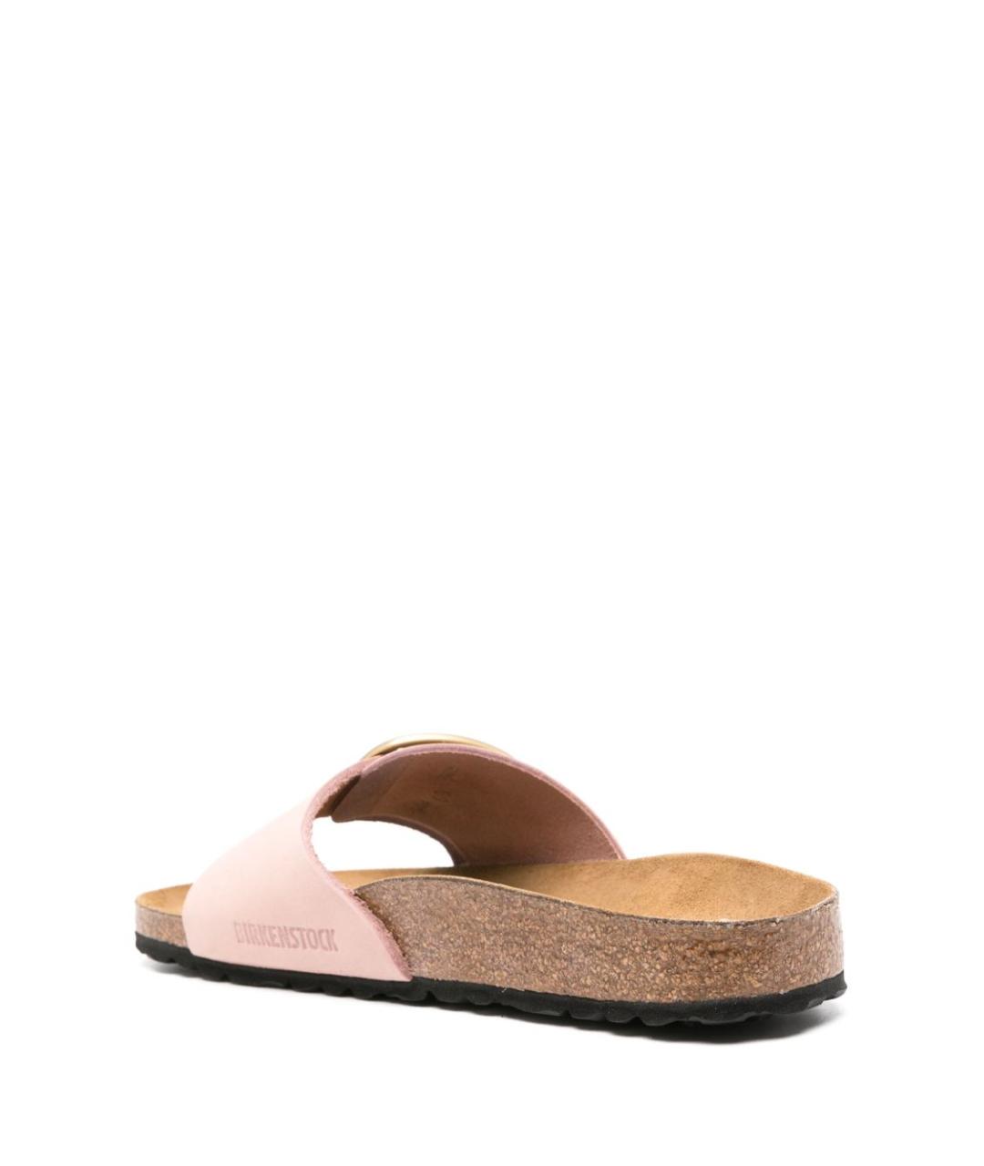 BIRKENSTOCK Розовые кожаные шлепанцы, фото 2