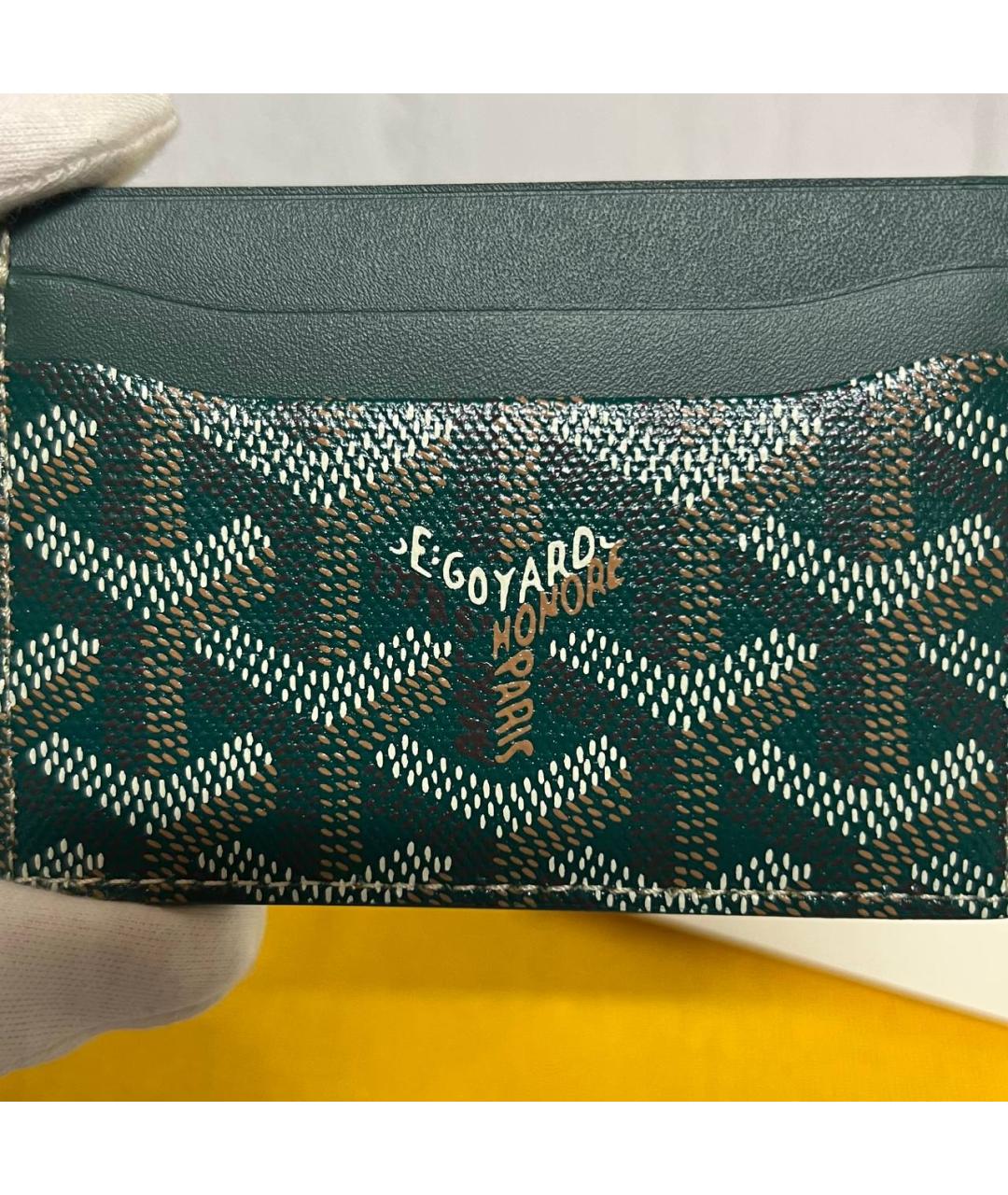 GOYARD Зеленый кардхолдер, фото 6