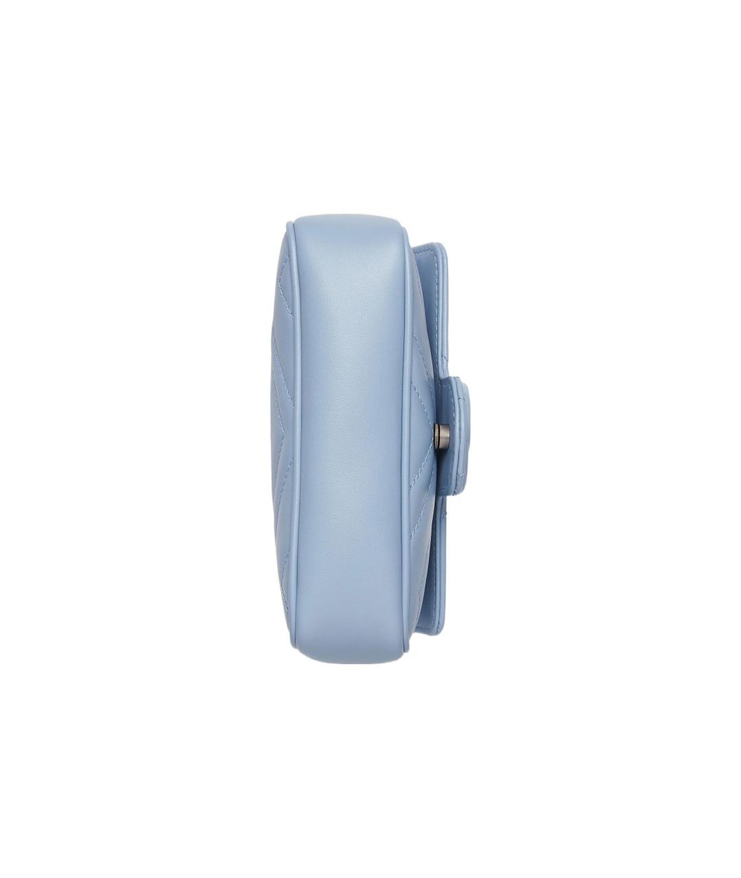GUCCI Голубая кожаная сумка через плечо, фото 7