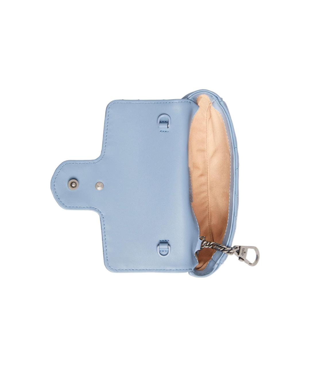 GUCCI Голубая кожаная сумка через плечо, фото 8