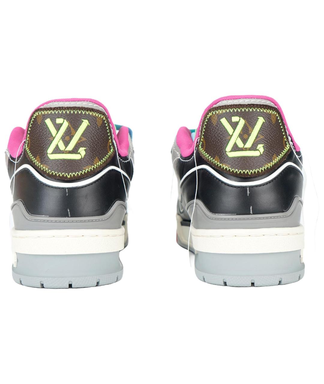 LOUIS VUITTON Черные кроссовки, фото 4