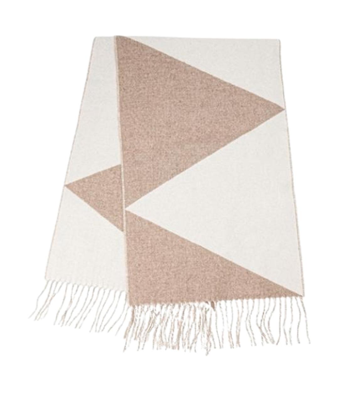 HERMES Бежевый кашемировый шарф, фото 1