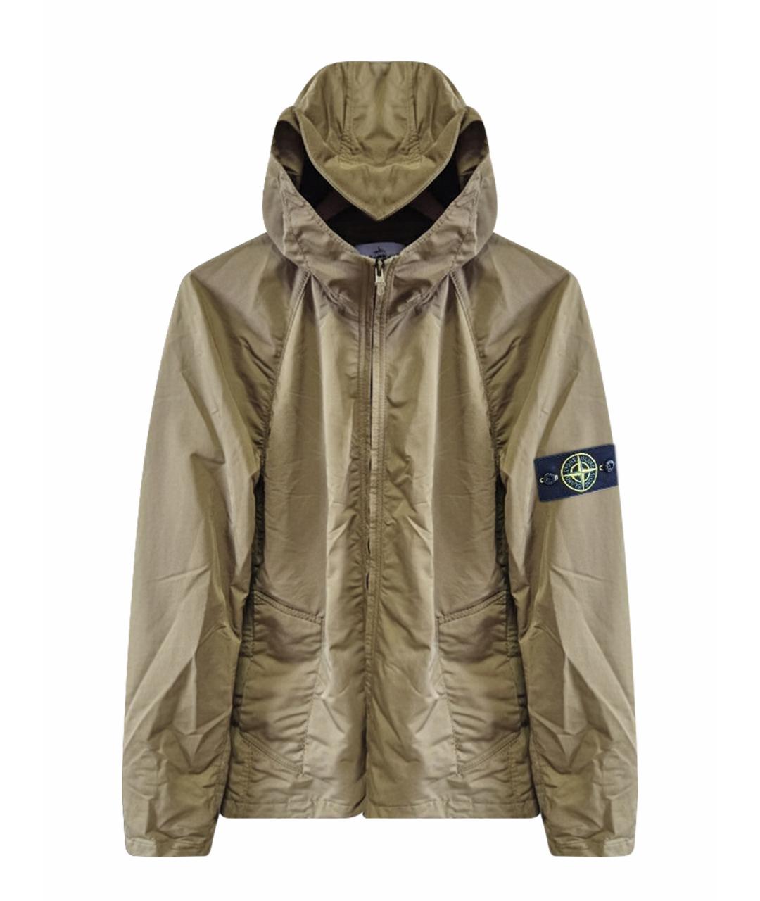 STONE ISLAND Горчичная полиэстеровая куртка, фото 1