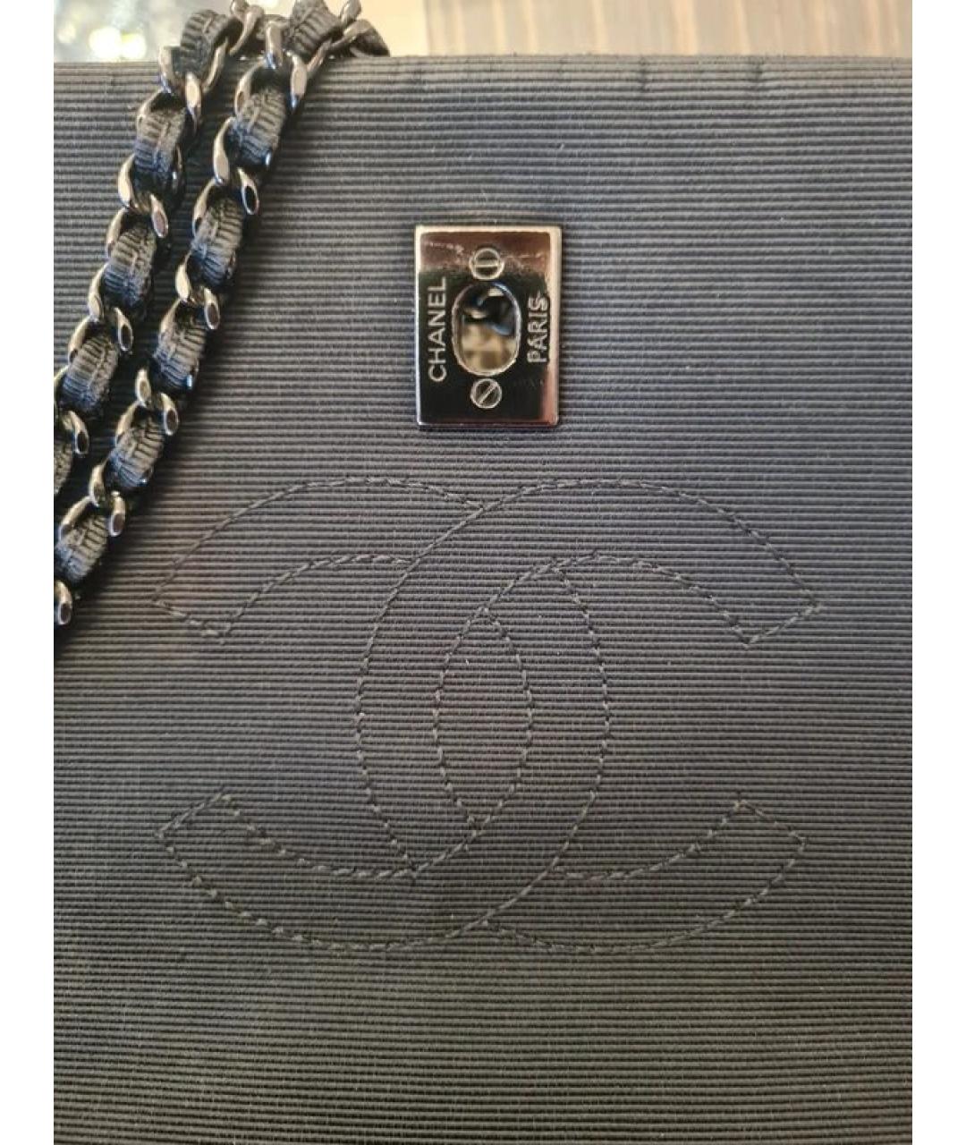 CHANEL Черная кожаная сумка через плечо, фото 9