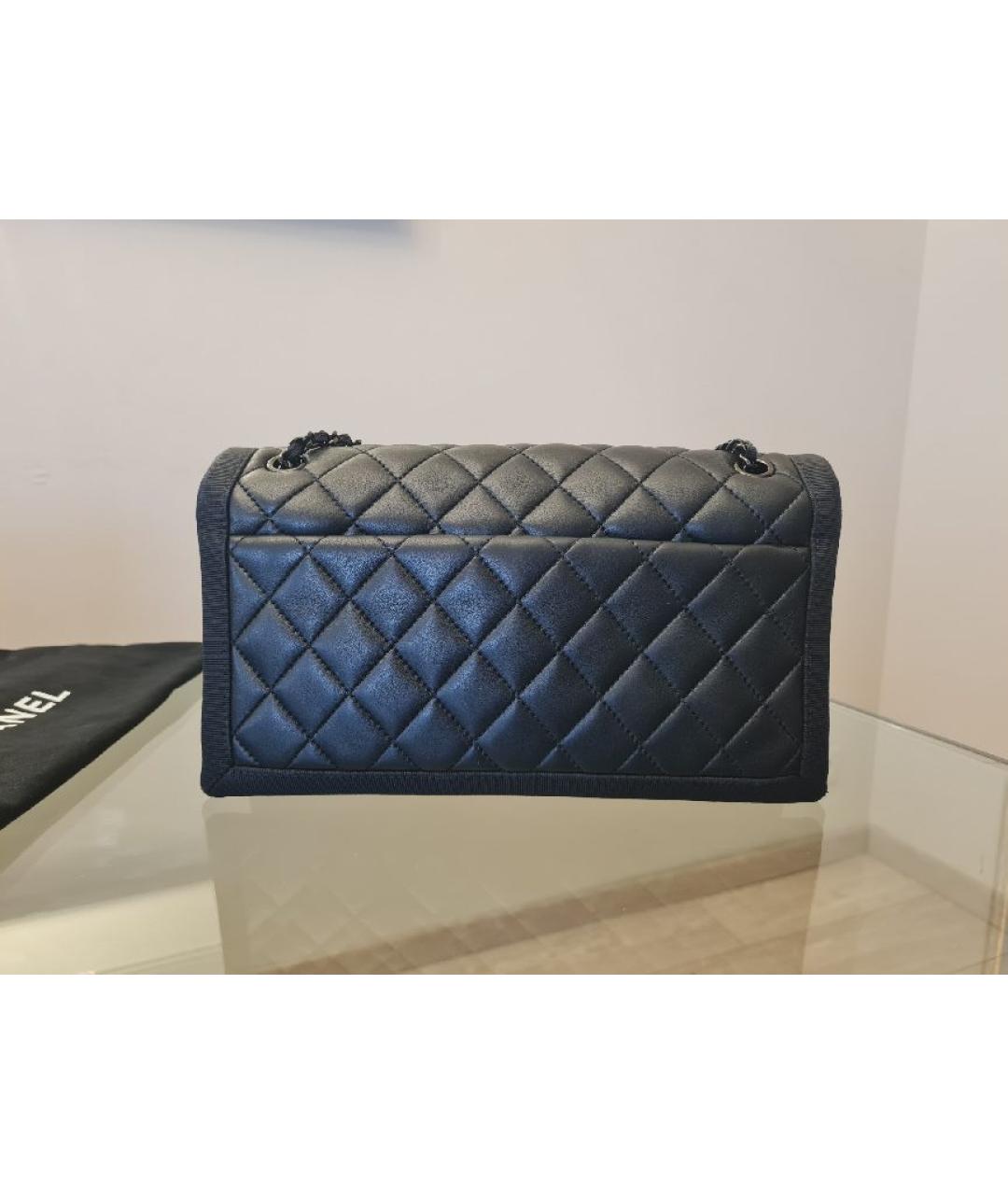 CHANEL Черная кожаная сумка через плечо, фото 3